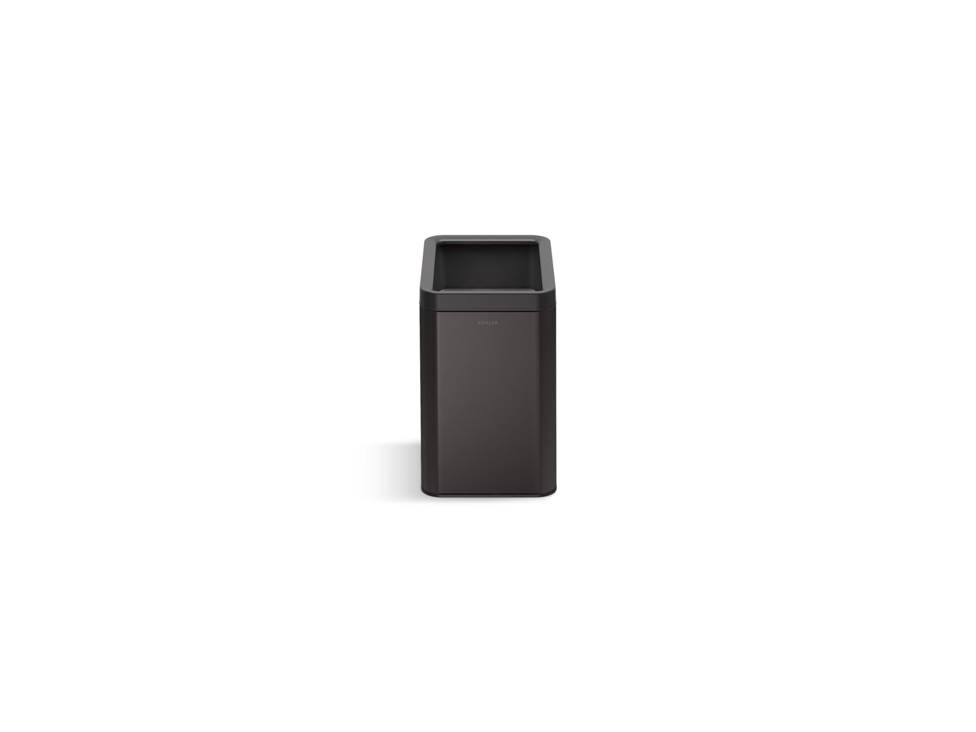 Kohler K-31314-Bst 25-Liter Open-Top Trash Can, Black Stainless Steel