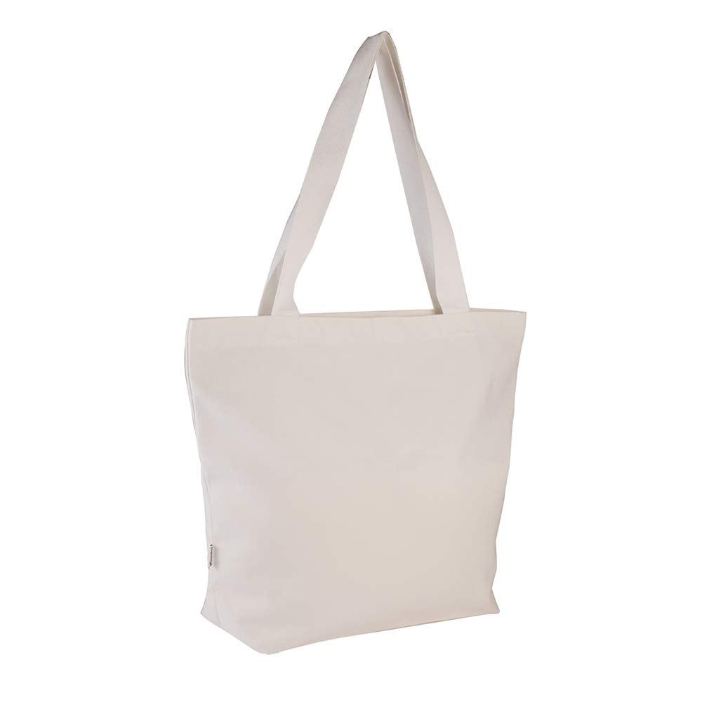 Augbunny Durable 100% Cotton 12Oz Canvas Heavy Duty Extra Large Grocery Bag Beach Tote Shopping Bag Multi Purpose Tote.