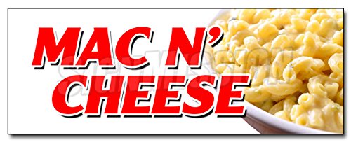 12'' Mac N' Cheese Decal Sticker Macaroni And Cheese Baked Hot Creamy American