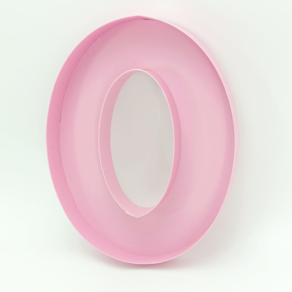 Dylcypheria 12inch Cardboard Number Fillable Food Tray Box for Charcuterie, Cupcake Arrangement,Birthday Anniversary (Pink 4)