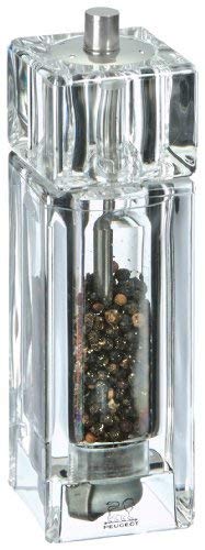 Peugeot Acrylic Combi Pepper Mill & Salt Shaker, 15cm, Clear - Model 860501
