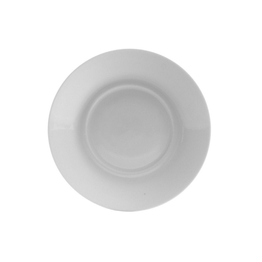 10 Strawberry Street Royal White 6.25'' Saucer Only, Set Of 6, White