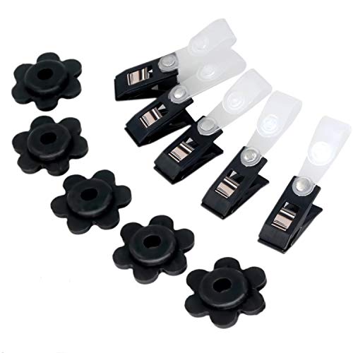Anley Accessories 10 Pack Garden Flag Rubber Stoppers And Anti-Wind Clips - Durable  Weather Resistance For 5 Garden Flag Poles