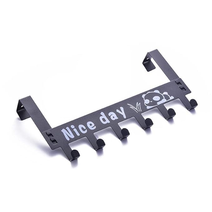 H&D Pipaliya The Door Hook Hanger Wall Organiser Removable Hook Rack For Hanging Towel Clothes Hanger Multipurpose Hook Rail Nai