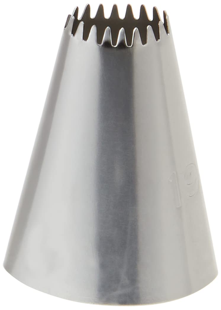 Restaurantware Pastry Tek Piping Tip 1 Reusable Open Star Pastry Tip - #32 Dent-Resistant Stainless Steel Icing Tip Dishwasher-S