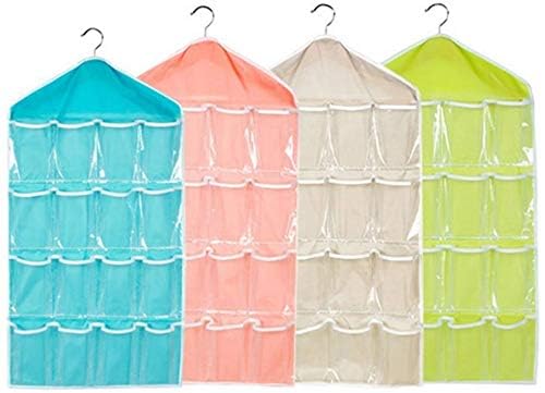 Vriti Creations Multipurpose Socks Organizer For Wardrobe Closet Almirah Hanging Storage (Set Of 2)