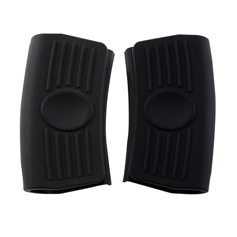 2Pairs Silicone Assist Handle Holder Grip, Heat Resistant Scald-Proof Insulated Sleeves Cover For Hot Frying Pans, Griddles, Ski