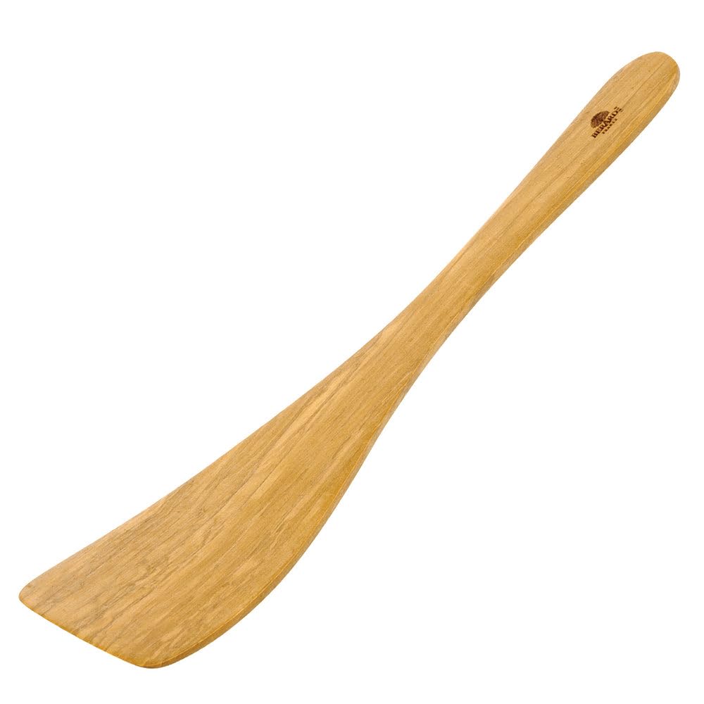 Berard Olive Wood Contour Curved Spatula, 32 x 22 x 22 cm, Beige