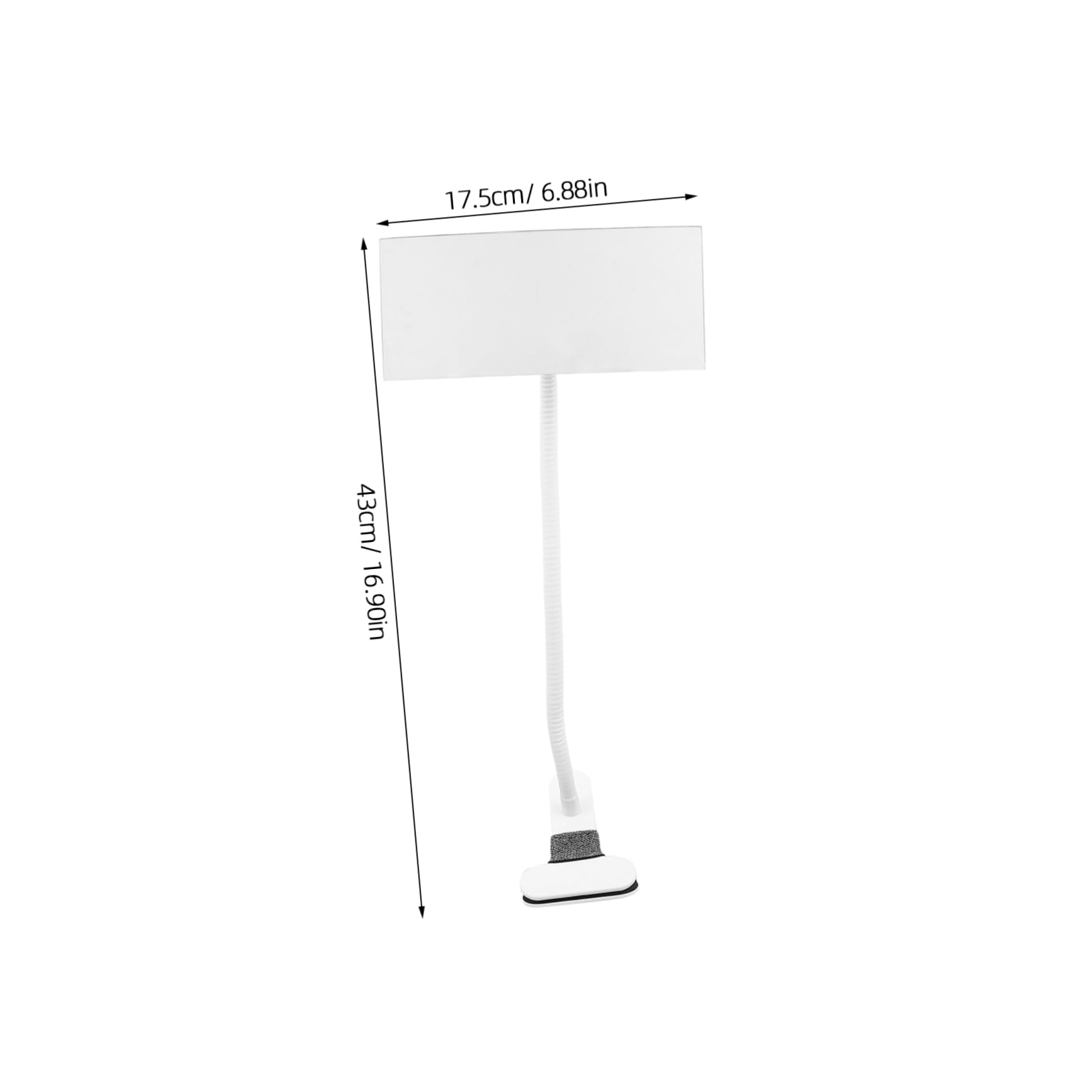IMIKEYA Clip-on Desk Mirror Anti-Peeping Makeup Mirror Wall Mountable for Office Cubicle Dressing Room Computer Desk Rear View