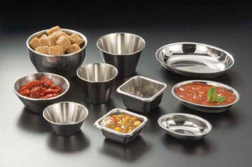 American Metalcraft, Inc. American Metalcraft B34 Sauce Cups, 3.15'' Length X 3.1'' Width, Silver