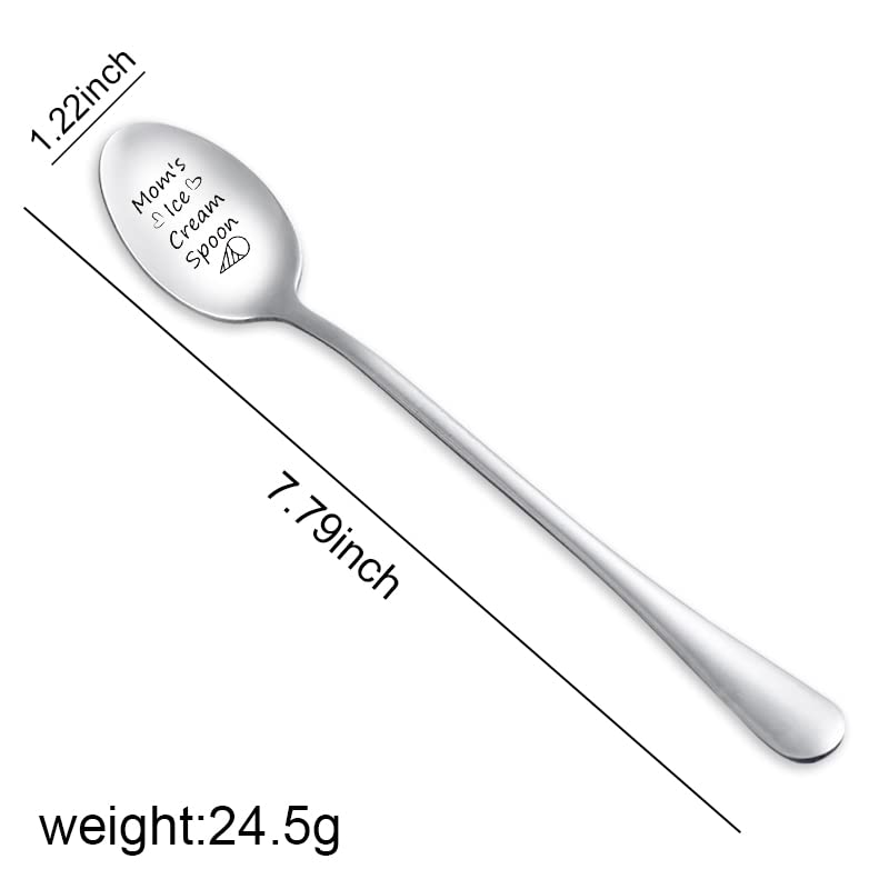 Cute Spoons Mothers Day Birthday Gifts For Mom Women From Daughter Son - Moms Ice Cream Coffee Cereal Spoon Best Mom Mama Christ