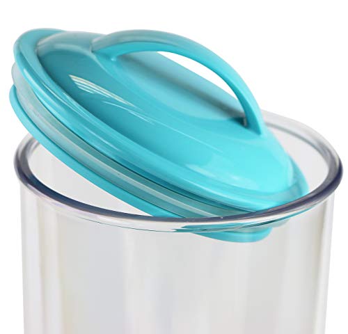 Calypso Basics By Reston Lloyd Acrylic Storage Canisters, Spaghetti, Turquoise