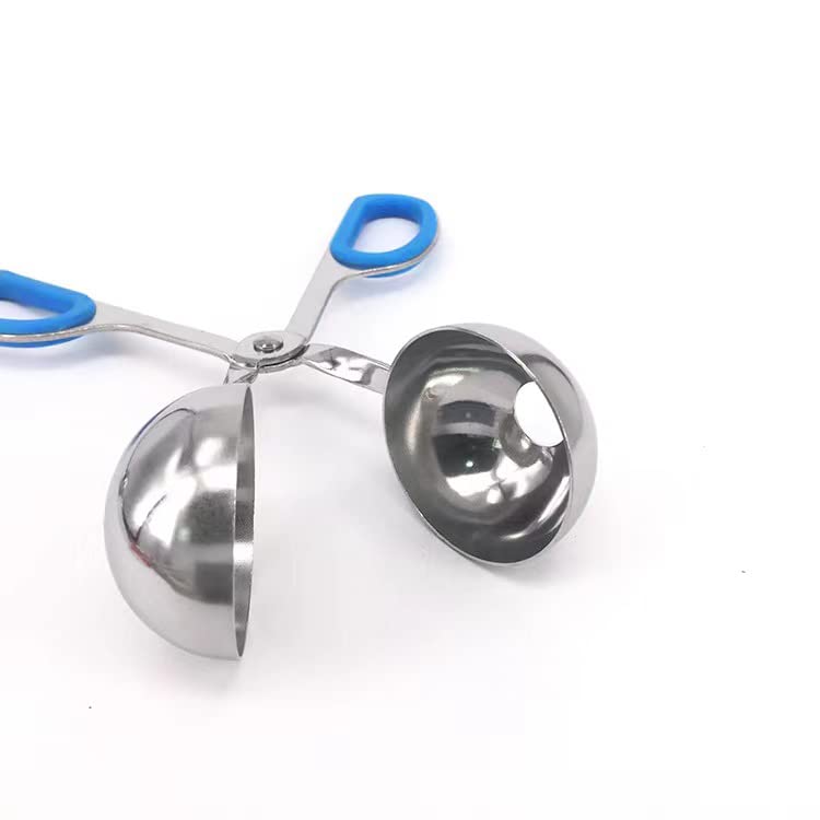 3Pcs Stainless Steel Meat Ballers, Tunan Nonstick Meatball Scoop Ball Maker Ice Tongs For Cake Pop, Ice Cream Scoop, Fruit, Cook