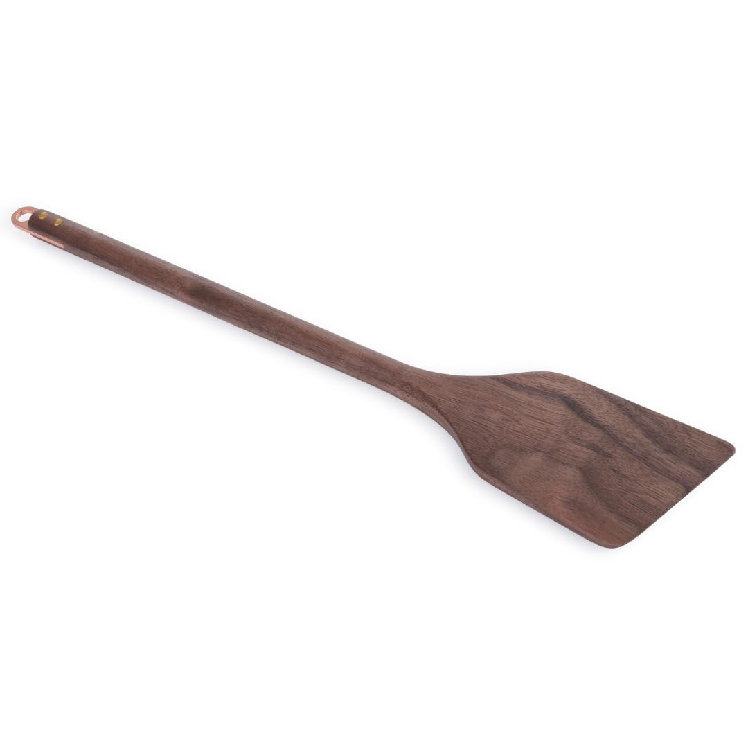 Barebones Wooden Spatula  Kitchen Spatula Crafted with Durable Black Walnut  Wooden Cooking Utensils and Home Essentials