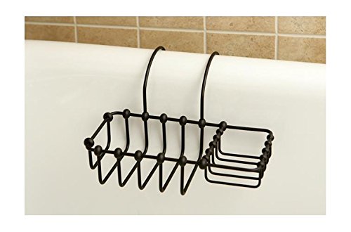 Kingston Brass Cc2165 Vintage 8-Inch X 4-Inch Claw Foot Bath Soap And Sponge Holder, 9-1/4-Inch, Oil Rubbed Bronze