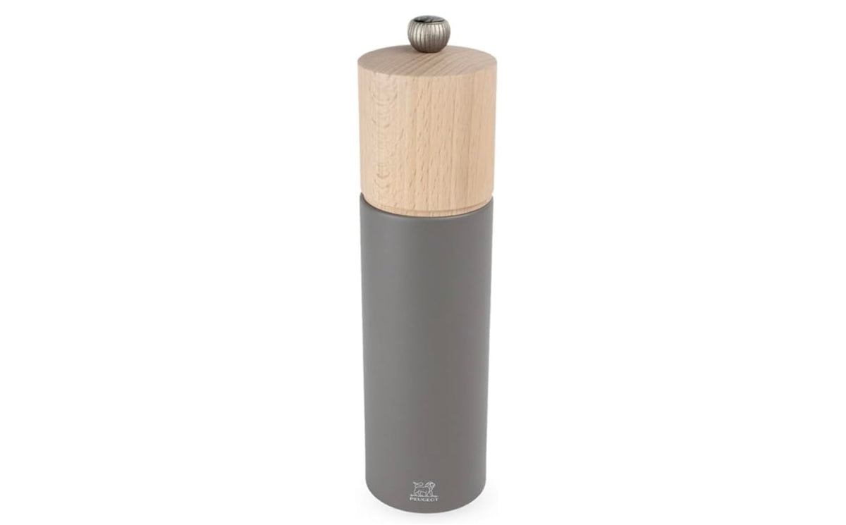 Peugeot - Boreal Pepper Mill 8 In/21 Cm - Classic Setting - Pefc Certified Beech Wood - Made In France - Colour: Rock Grey
