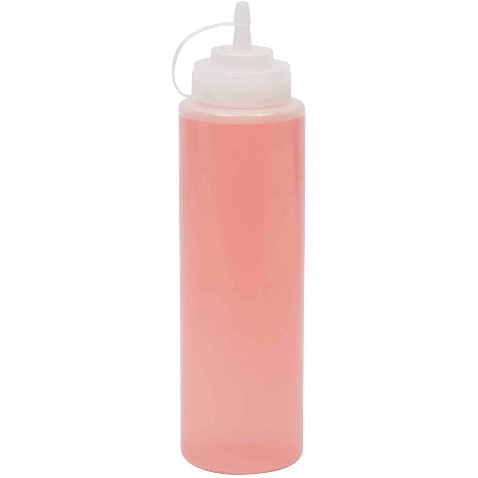 Plastic Condiment Squeeze Bottles (Clear, 32 Oz, 6 Pack)