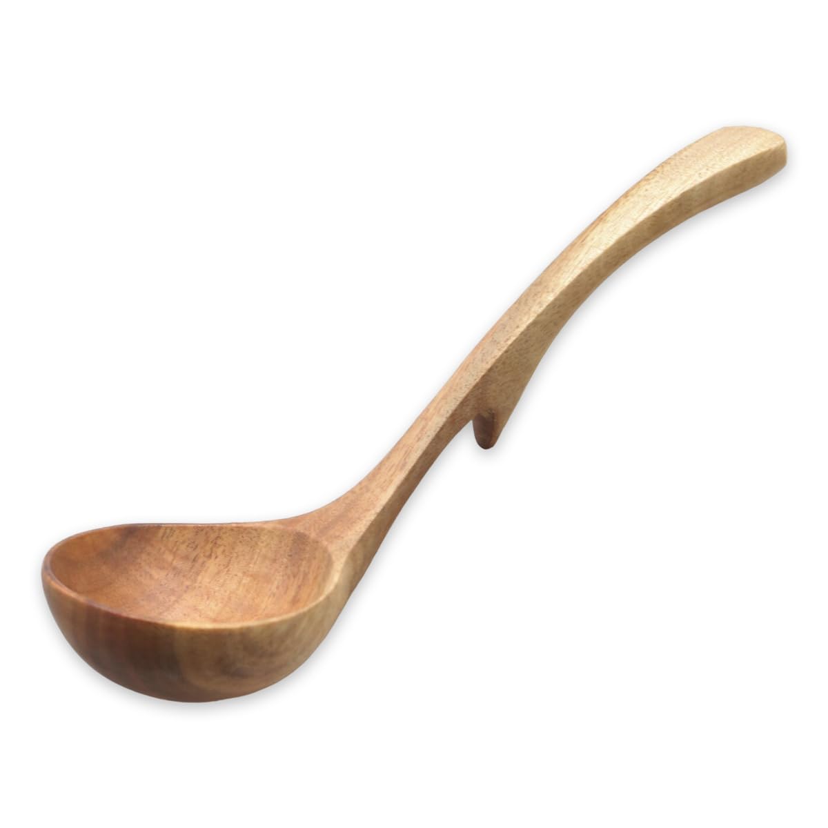 Jkitchens Wooden Stopper Ladle, Small, 7.7 x 2.4 inches (19.5 x 6 cm)