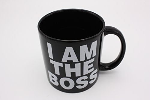 Island Dogs Giant I Am The Boss Mug, Black