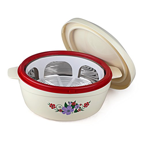 Cello Roti Plus Insulated Casserole For Roti, 2500Ml, Red | Hot Box For Kitchen | Hot Pot For Home | Locks In The Cold & Heat Fo