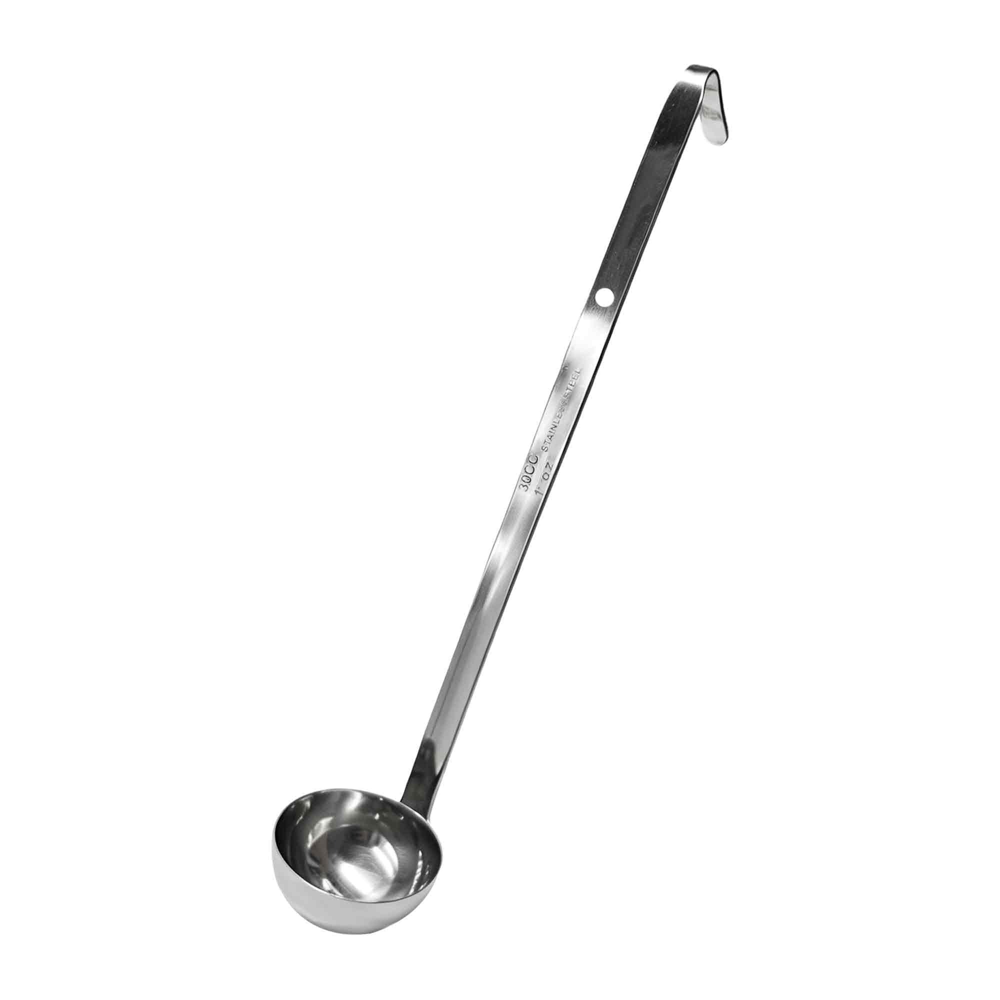 Anphly 1 oz Stainless Steel Ladle with Pouring Rim, Soup Spoon for Cooking