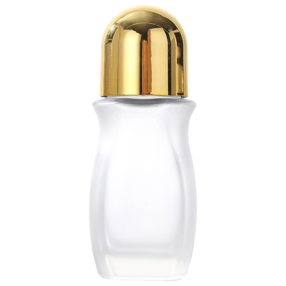 Ljjcsff 50Ml Frosted Glass Roller Bottles Large Empty Rollerball Bottles Refillable Roller Ball Bottles For Perfume Essential Oi