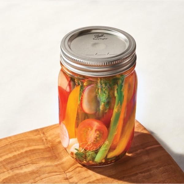 Ball Regular Mouth Lids For Glass Mason Jars, Used For Canning, Pickling, Juice, Jam, Jelly 12-Count, Pack Of 12 (144-Lids Total