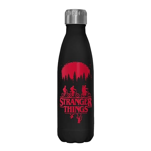 Netflix Stranger Things Simple Poster 17 Oz Stainless Steel Bottle, Multicolor