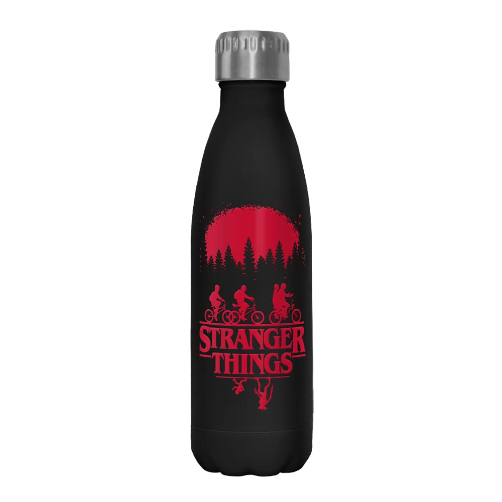 Netflix Stranger Things Simple Poster 17 Oz Stainless Steel Bottle, Multicolor