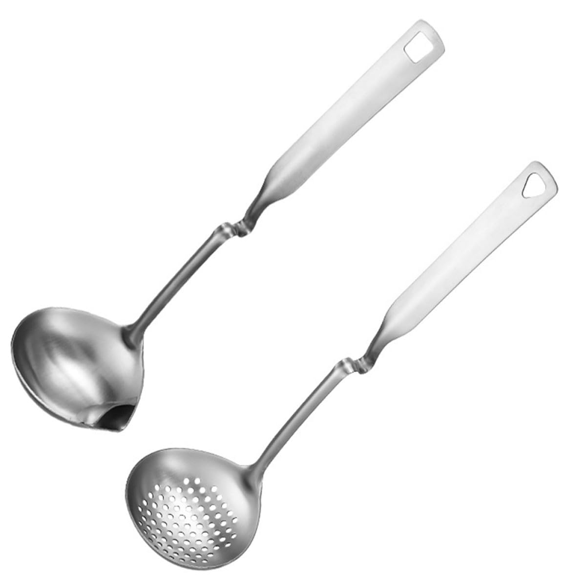 Slotted Soup Ladle Stainless Steel Long Handle