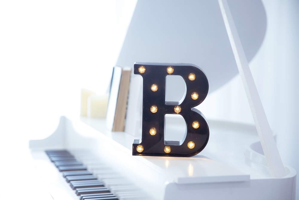 Foaky Black Led Marquee Number Lights Sign Light Up Marquee Number Lights Sign For Night Light Wedding Birthday Party Battery Po