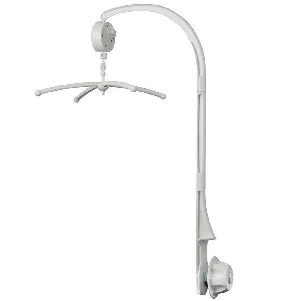AFUNTA 26 Inch Baby Mobile for Crib, Adjustable Screw Crib Mobile Arm with Music Box Holder, Crib Mobile for Baby Girl Nursery D