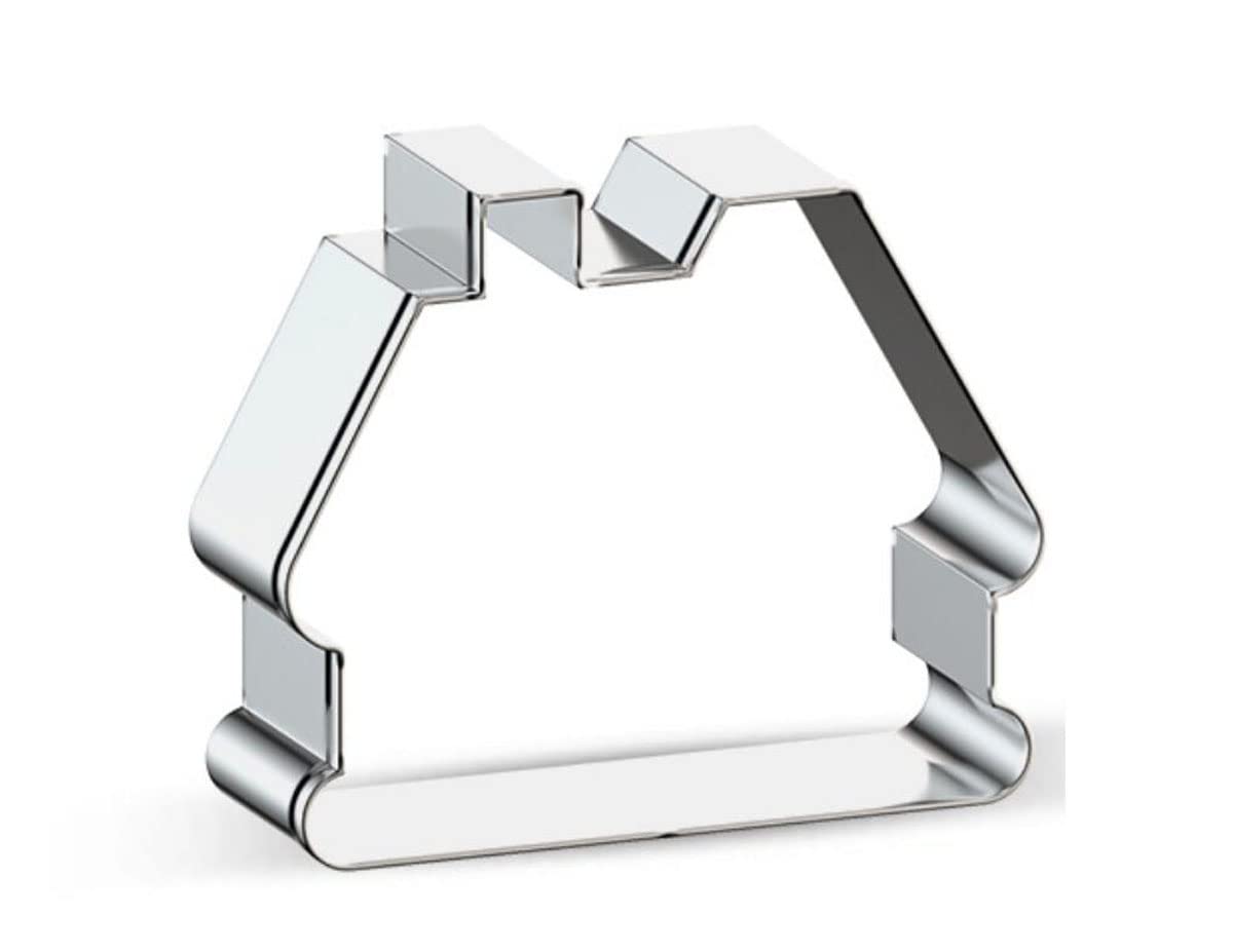 WJSYSHOP Snow House Cabin Shape Cookie Cutter for Christmas