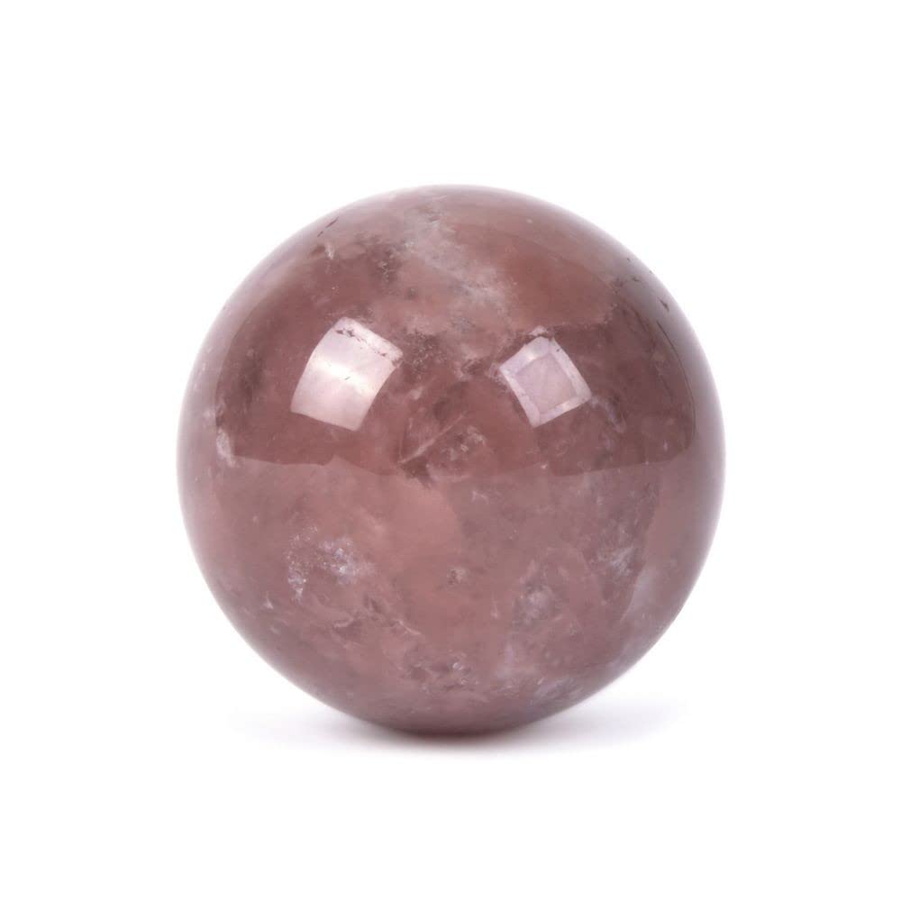 Justinstones Natural Strawberry Quartz Tumble 20mm Gemstone Healing Crystal Energy Ball Round Sphere Specimen Collection Pocket 