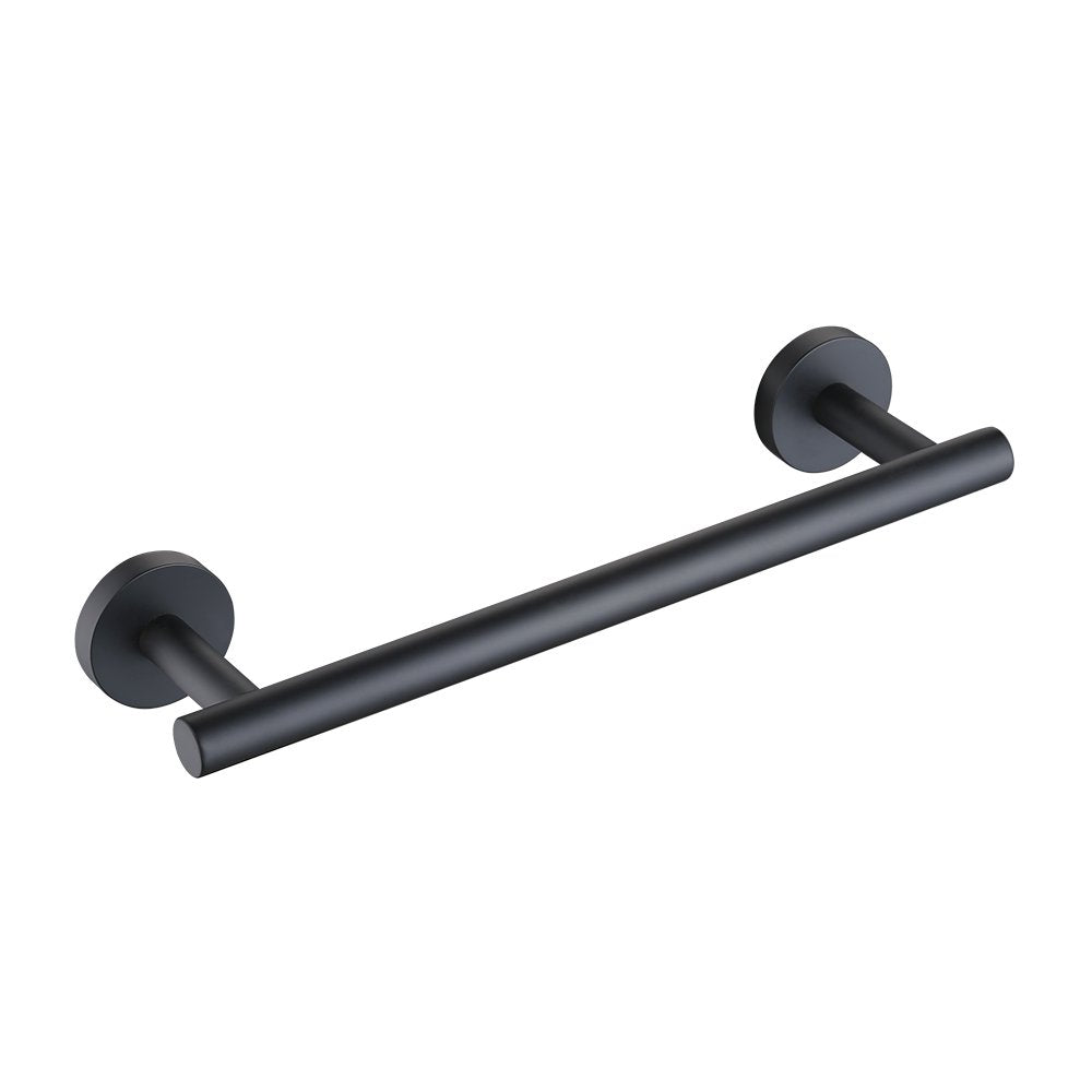 Kes 9.6 Inches Matte Black Hand Towel Bar Bathroom Towel Holder Kitchen Dish Cloths Hanger Sus304 Stainless Steel Rustproof Wall