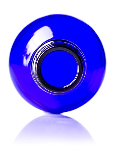 Manufacturer Direct Cobalt Blue Glass Spray Bottle (2 Oz, 4 Pk) With Bonus Waterproof Labels, Fine Mist Sprayer