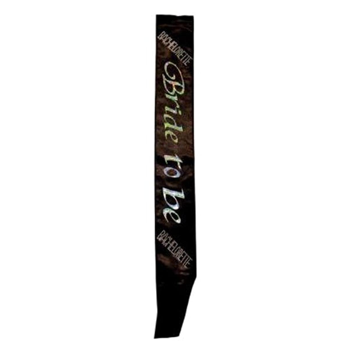 Bachelorette Party Favors Bride To Be Non Flashing Sash, Black