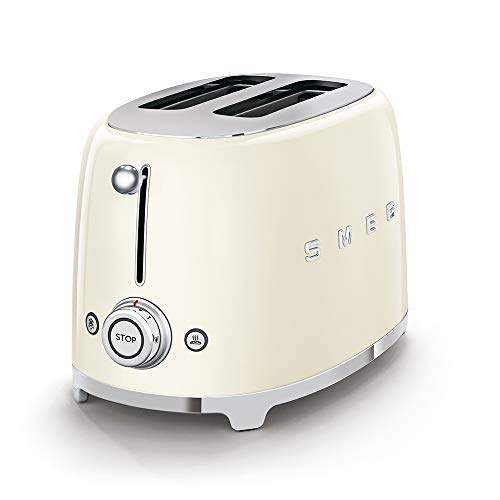 Smeg 2 Slice Retro Toaster (Cream)