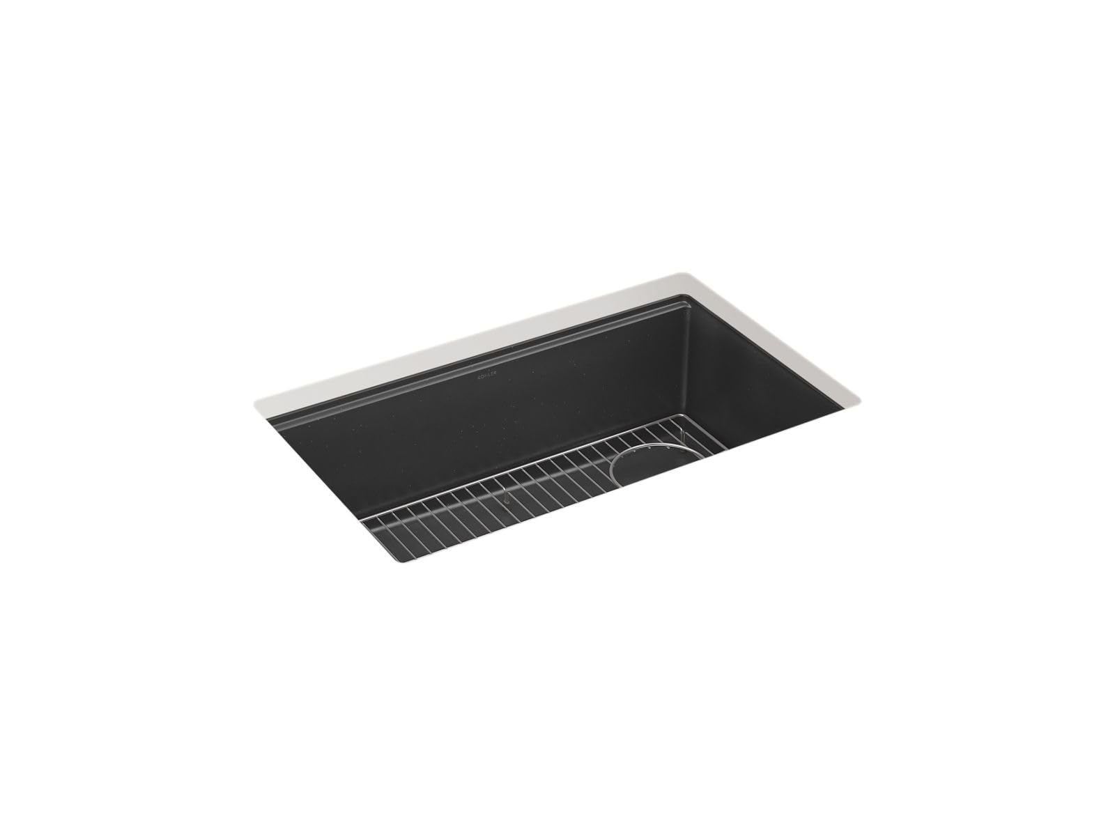 Kohler 33712-CM7 Billings 29 undermount single-bowl kitchen sink, Matte Graphite