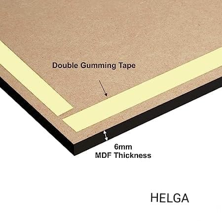 HELGA Wood Ayatul Kursi Pahla Qalma Allah Muhammad Islamic Muslim Painting Photo Frame Wall Hanging Home Decoration (18 Inch X12