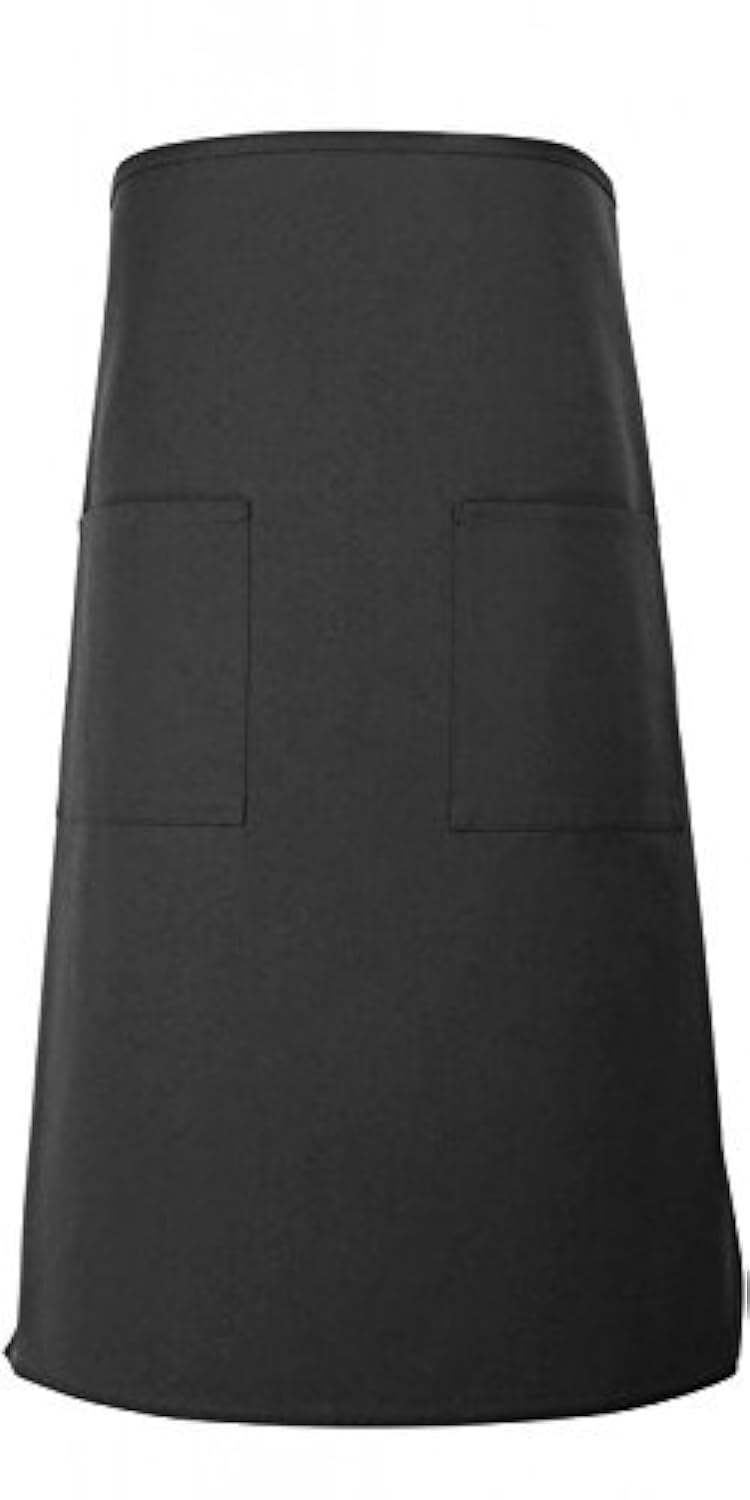 Black 2 Pocket Bistro Apron 31inchL By 30.5inchW