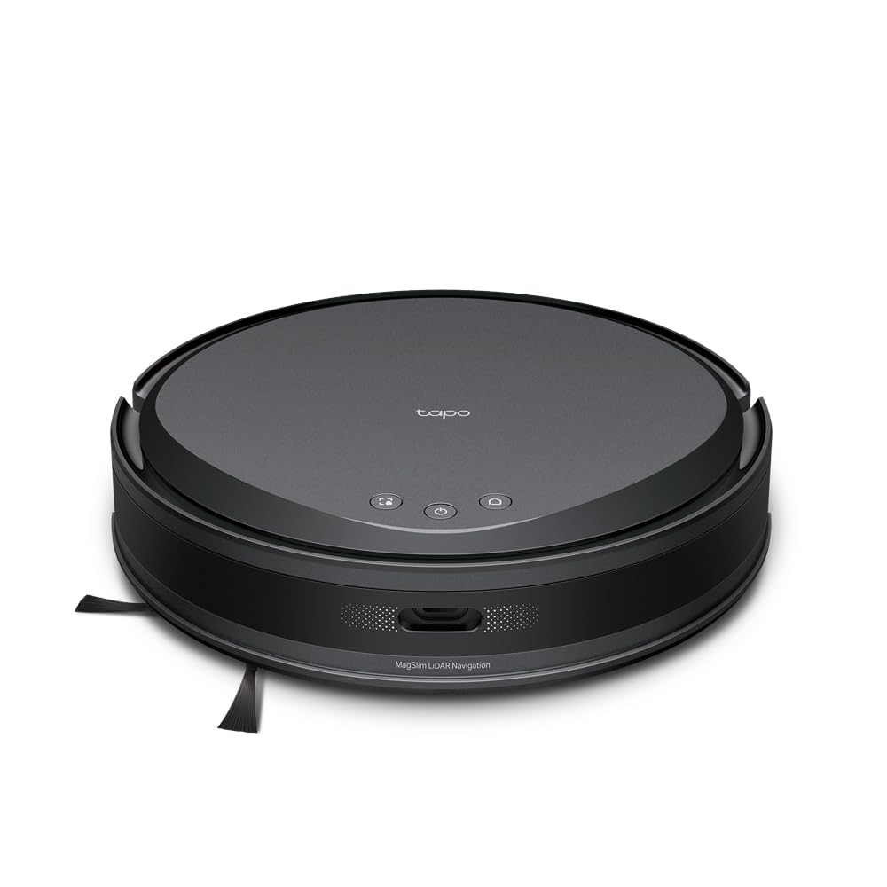Tapo Tp-Link Rv20 Max 5300Pa Suction Robot Vacuum & Mop With Magslim Lidar Navigation, Ultra-Slim 83Mm Design, Customizable Clea