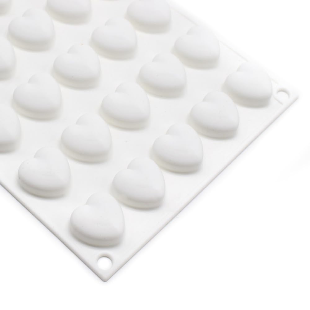 Mini 35 Holes Heart Shape Silicone Mold For Candy Chocolate Cake Mould Baking Diy Ice Tray Food Safe Kitchen Accessiories (Lover