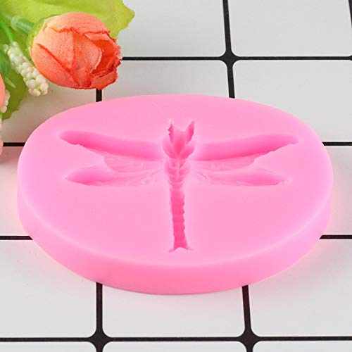 1Pc Cute Lovely Dragonfly Skimmer Shape Silicone Mold For Diy Ice Cube Desserts Chocolate Soap Mould Cupcake Cake Topper Decorat