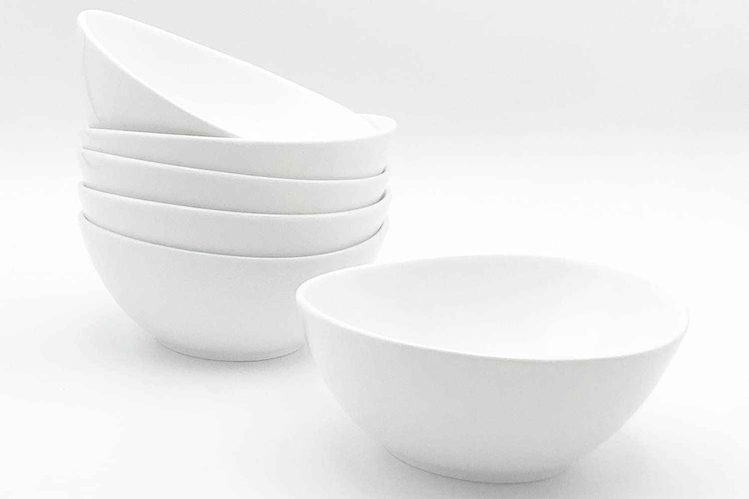 Furmaware Porcelain Bowl Set Sized Perfectly For Cereal, Salads, Ice Cream, Soup, Pasta, Rice And Dessert. Versatile Bowls That