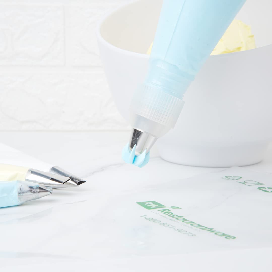 Restaurantware Pastry Tek Piping Tip 1 Reusable Drop Flower Icing Tip - #1B Dent-Resistant Stainless Steel Pastry Tip Dishwasher
