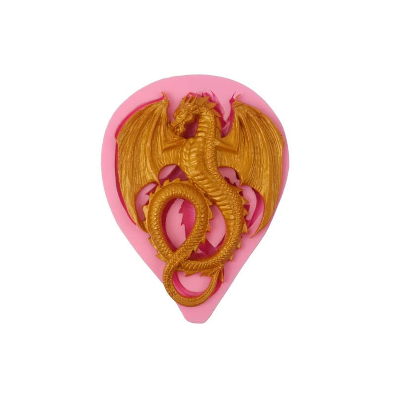 Cestony Large Flying Dragon Silicone Molds For Diy Cake Fondant Biscuit Cookies Soap Sugar Pudding Chocolate Hard Candies Desser