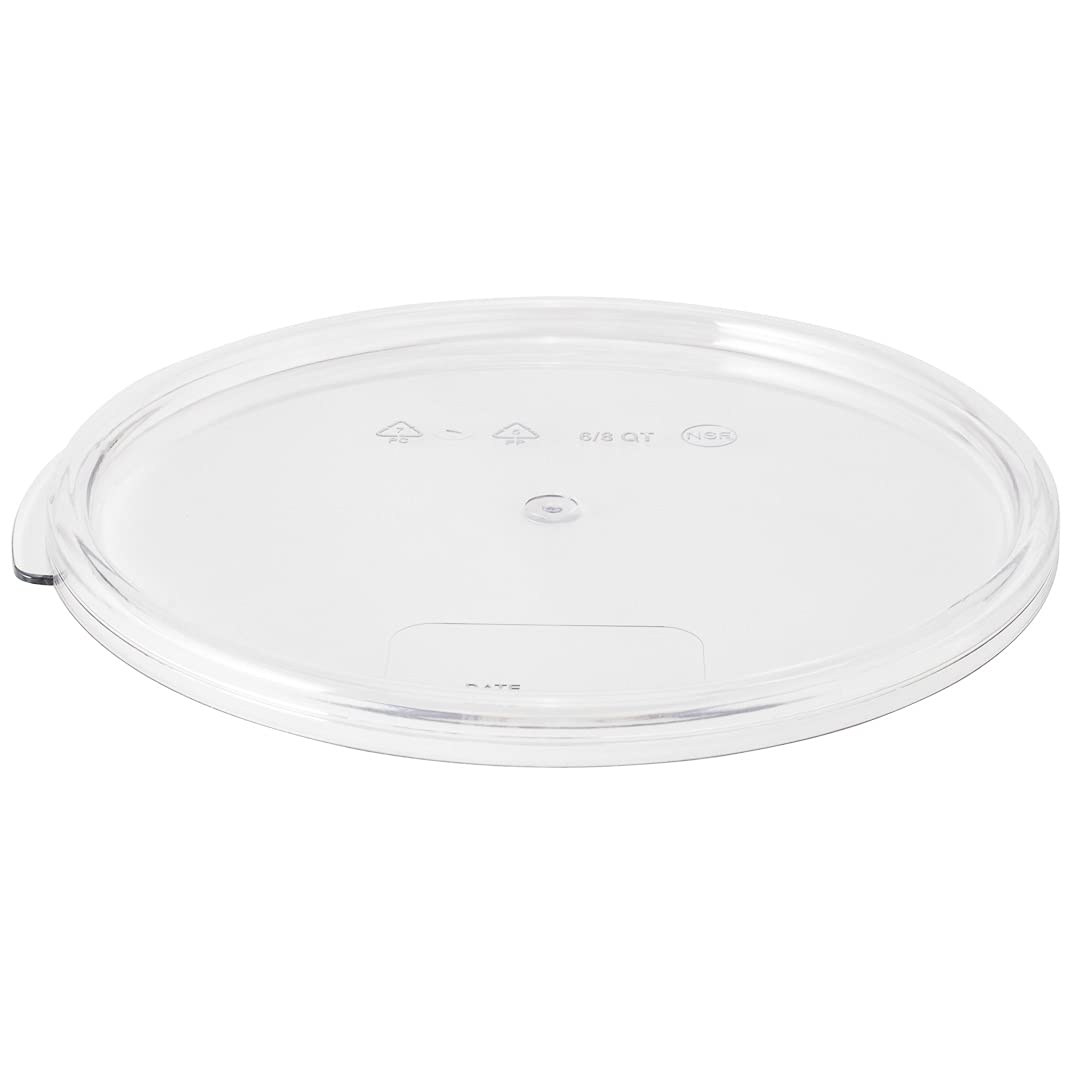 Restaurantware Lid Only: Met Lux Lid For 6 And 8 Quart Food Storage Containers, 1 Round Lids For Storage Containers - Airtight S
