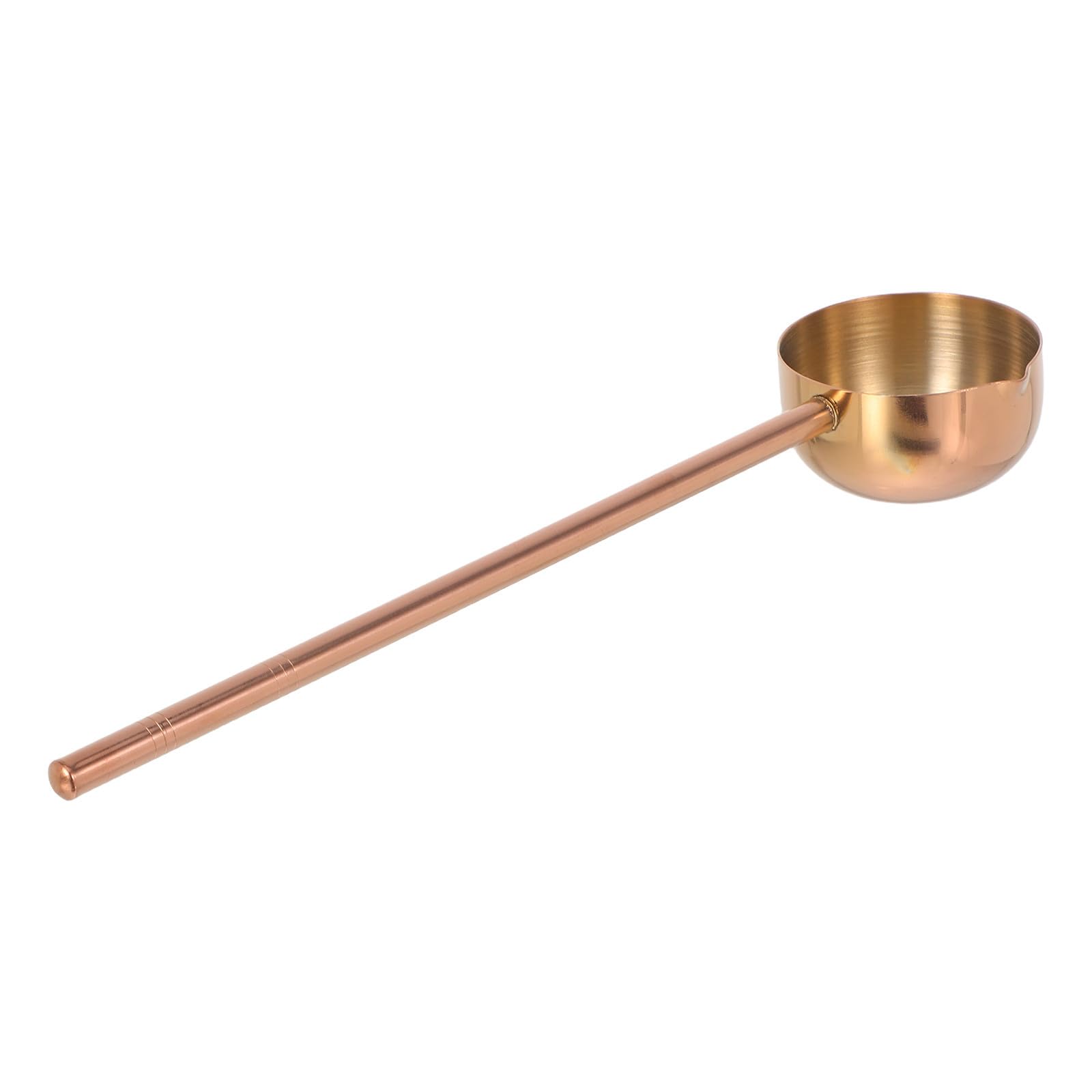 OSOLADY Stainless Steel Soup Ladle Long Handle Oil Heating Spoon Ergonomic Kitchen Scoop for Cooking Pouring and Serving Reusabl