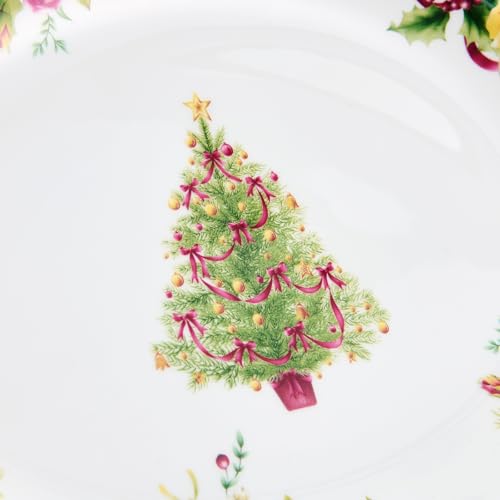 Royal Albert Old Country Roses Christmas Tree Oval Platter, 13-Inch